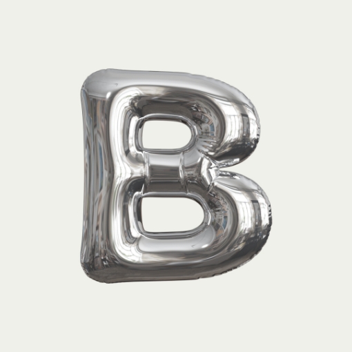 Picture of B Silver Simple