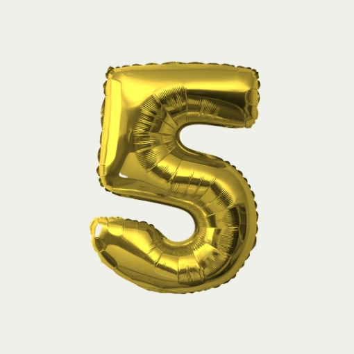 Picture of 5 Gold Simple