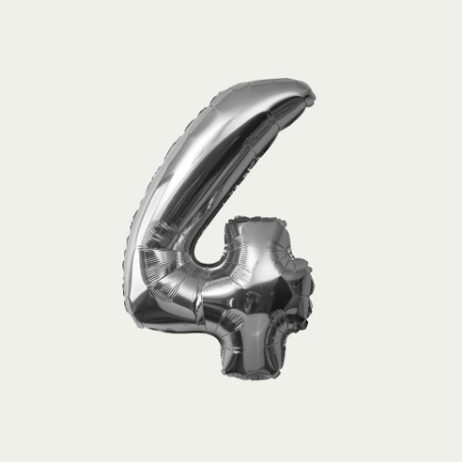 Picture of 4 Silver Simple