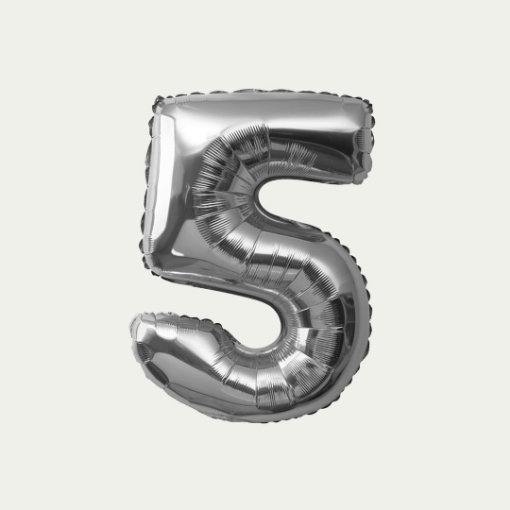 Picture of 5 Silver Simple
